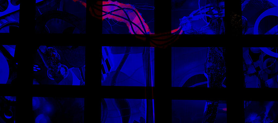 deckkraft projection on painting